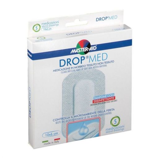 Master Aid Drop Med Medicazioni 10 X 6 cm 5 Pezzi