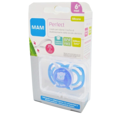 MAM PERFECT Succhietto Silikonseta 6m+ 1 pezzo
