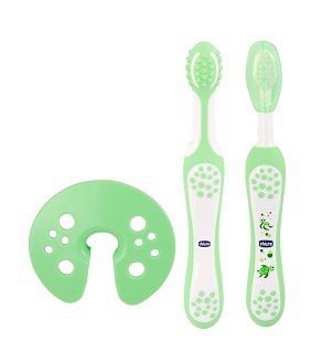 Chicco Set Spazzolino E Dentifricio Verde - Prezzo In Offerta