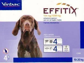 Effitix Spot-On Cani 10-20 Kg 4 Pipette