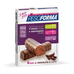 Pesoforma Barrette Cioccolato Al Latte 12 Pezzi