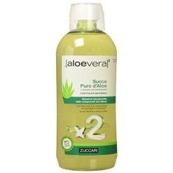 Aloevera2 Succo Puro D'aloe Doppia Concentrazione 1 Litro