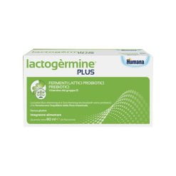LACTOGERMINE PLUS fermenti lattici probiotici e prebiotici con vitamine del gruppo B 10 flaconi