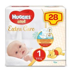 Huggies Bebe' Extra Care Taglia 1 2-5 Kg 28 Pezzi