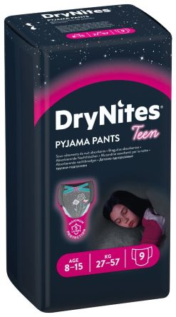 Huggies Drynites Girl 27/57 Kg 8-15 Anni 9 Pezzi