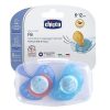 Chicco Succhietto Physio Air Caucciù 6-12 Mesi Azzurro 2 Pezzi