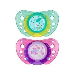 Chicco Succhietto Physio Air 12m+ Caucciù Girl 2 Pezzi
