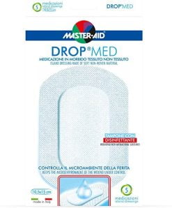 Master Aid Drop Med 10 X 15 cm 5 Medicazioni