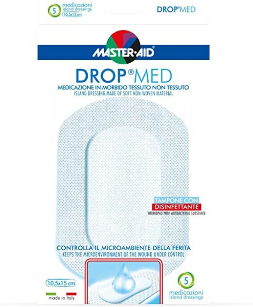 Master Aid Drop Med 10 X 15 cm 5 Medicazioni
