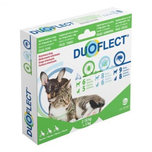 Duoflect Spot-On Cani 2-10kg E Gatti Sopra 5 Kg