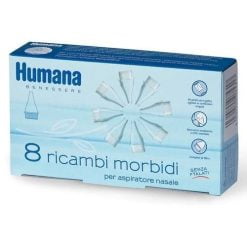 Humana Ricambi Morbidi Aspiratore Nasale 8 Pezzi