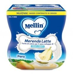 Mellin Merenda Latte E Pera 2x100 grammi