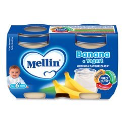 Mellin Merenda Yogurt Banana 2 X 120 grammi