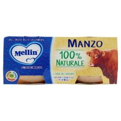 Mellin Omogeneizzato Manzo Prosciutto E Verdure 2 X 80 grammi