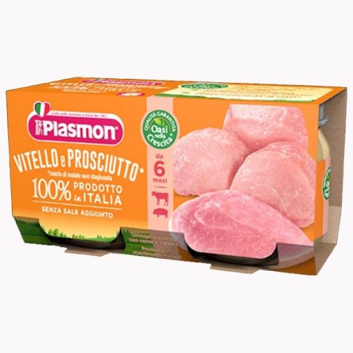 Plasmon Omogeneizzato Vitello E Prosciutto 2 X 80 grammi