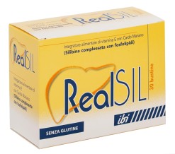 RealSIL Cardo Mariano con Silibina Fosfolipidi e Vitamina E per il Benessere del Fegato 30 Bustine