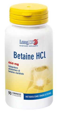 Longlife Betaine Hcl 660 Mg 90 Compresse