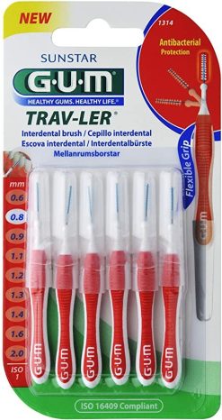 GUM TRAV-LER Scovolino 0,8 mm 6 pezzi
