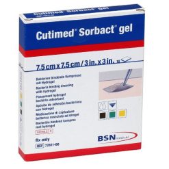 Cutimed Sorbact Gel 7,5 X 7,5 cm 10 Pezzi