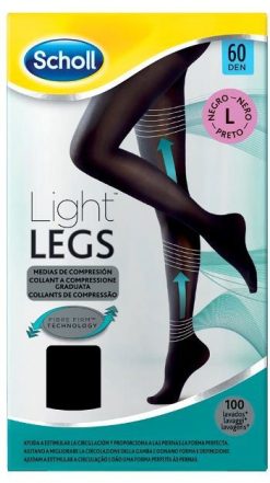 Scholl Light Legs 20 Den Misura L Colore Nero