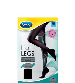 Scholl Light Legs 60 Den Misura L Colore Nero