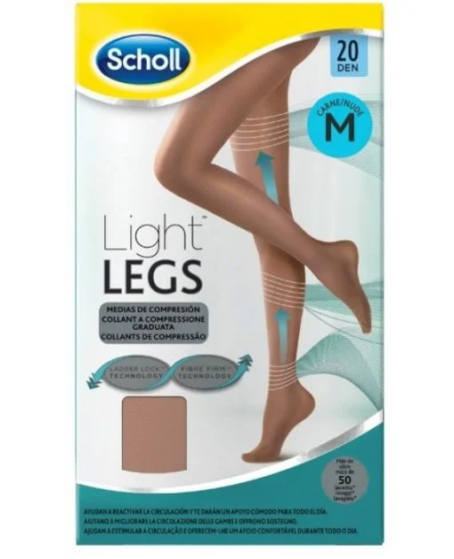 Scholl Light Legs 20 Den Misura M Colore Nude