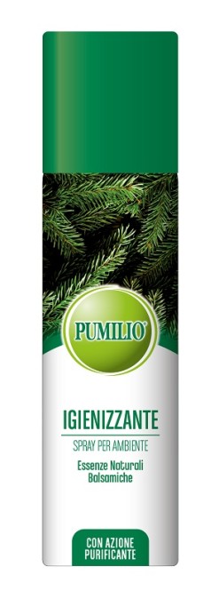 Pumilio Spray Igienizzante Ambienti 200 ml con Oli Essenziali Balsamici