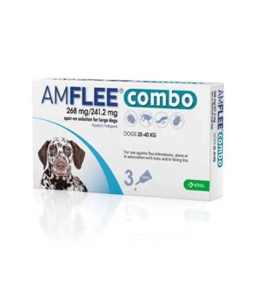 Amflee Combo 3 Pipette Cani 20-40 Kg