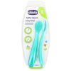 Chicco Cucchiaio Silicone Azzurro 2 Pezzi