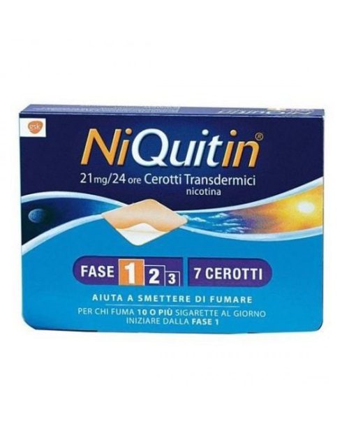 NIQUITIN 21 mg 7 CEROTTI
