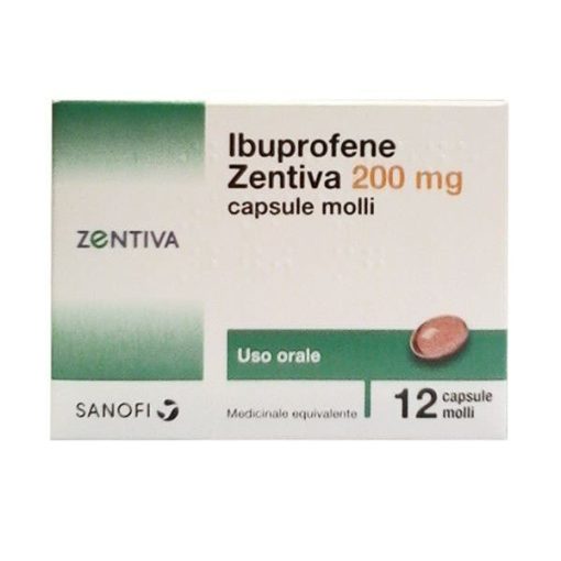 IBUPROFENE 200 mg Zentiva 12 capsule molli