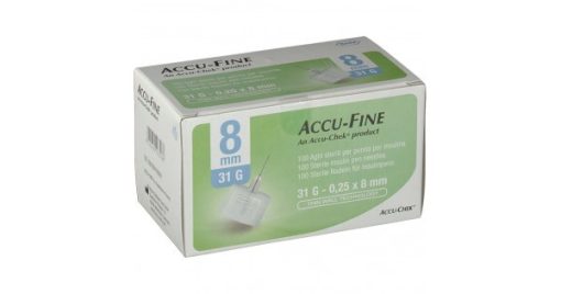 ACCU-FINE G31 8 mm 100 Aghi Penna Insulina