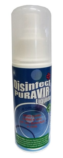 Disinfect Puravir Disinfettante Spray Alcool 80% 100 ml