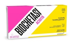 Biochetasi Acidità Integratore per Acidità di Stomaco e Digestione 20 Compresse Masticabili