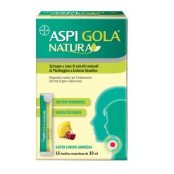 Aspi Gola Natura Limone E Amarena 16 Bustine Monodose 10 ml