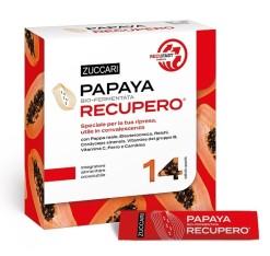 Papaya Recupero Integratore con Papaya Bio-Fermentata, Vitamine B, Ferro e Cordyceps 14 Bustine
