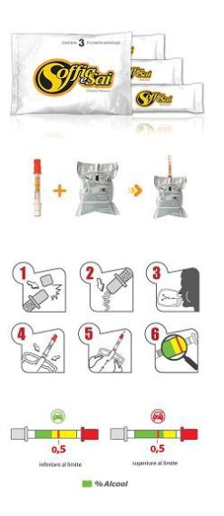 Profar Soffia E Sai Etilometro Monouso 3 Pezzi