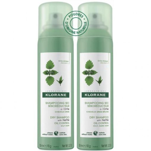 Klorane Shampoo Secco Ortica Duo Pack 2x150 ml