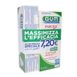 Gum Paroex Kit Collutorio 0,12% 300 ml + Dentifricio 0.6% 75 ml