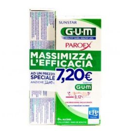 Gum Paroex Kit Collutorio 0,20% 300 ml + Dentifricio 0.6% 75 ml