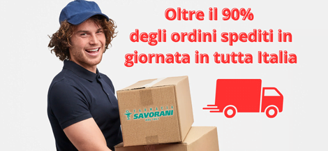 oltre il 90% degli ordini spediti in giornata