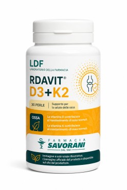 LDF D3 + K2 Vitamina D3 2000 UI con Vitamina K2 ed E 30 Perle