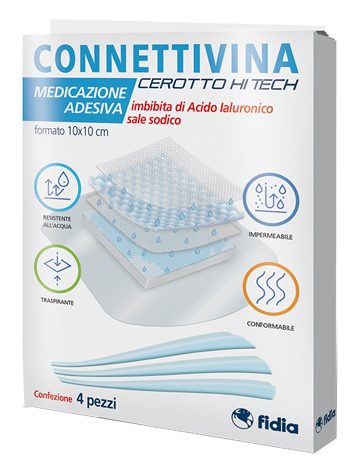 Connettivina Cerotto Hitech 10 x 10 cm 4 Pezzi - 4060494