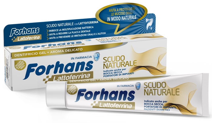 Forhans Dentifricio Scudo Naturale con Lattoferrina 75 ml - 4065373