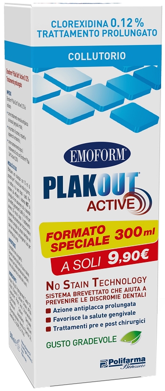Emoform Plak Out Collutorio Clorexidina 0,12% 300 ml - 10016688