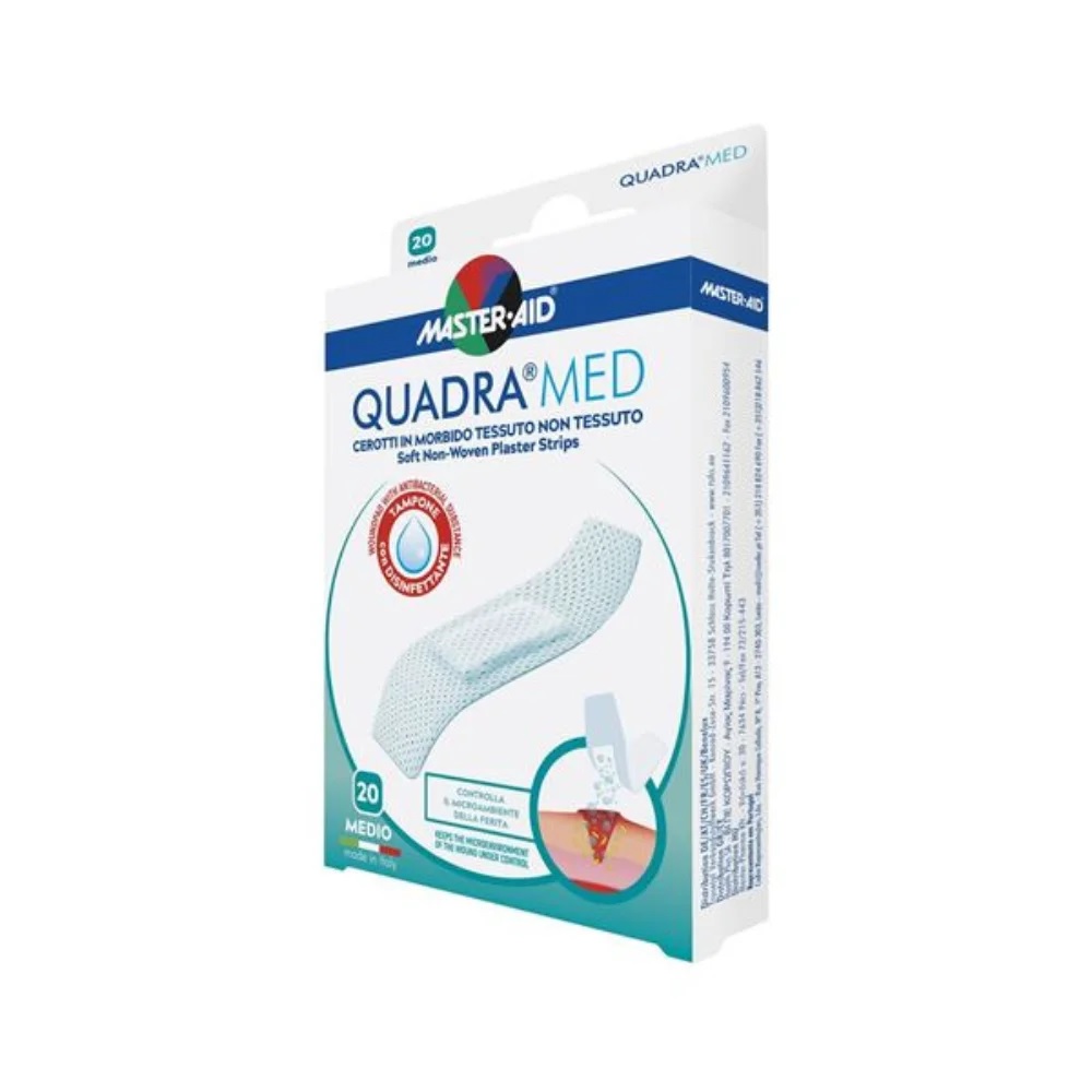Mster-Aid Quadra Med Cerotto Dermoattivo Misura Media 20 Pezzi - 9965678