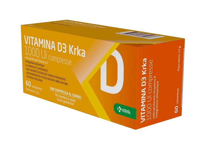 Vitamina D3 1000 UI Krka 60 compresse - 12763757