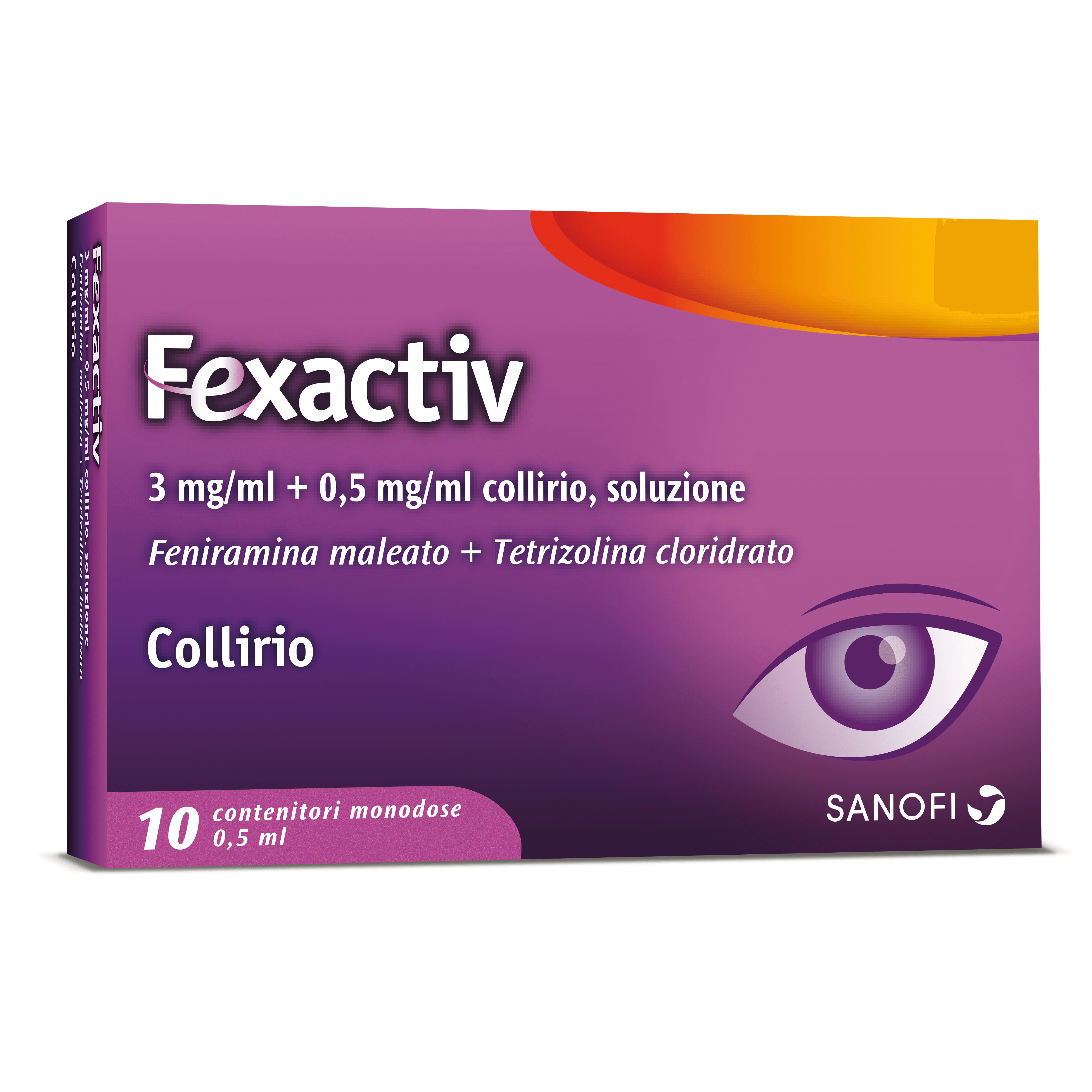 Fexactiv 0,3 mg/ml + 0,5 mg/ml 10 monodose 0,5 ml - Fexactiv 0,3 mg/ml + 0,5 mg/ml 10 monodose 0,5 ml