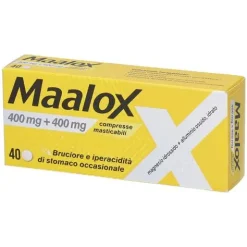 Maalox 400 mg + 400 mg 40 compresse masticabili