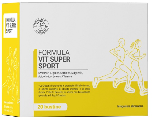 Formula Vit Super Sport Creatina Arginina Carnitina Magnesio Vitamine 20 Bustine - Formula Vit Super Sport Creatina Arginina Carnitina Magnesio Vitamine 20 Bustine